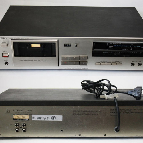 Luxman Stereo Cassette Tape Deck K-210 used, vintage