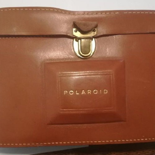 Polaroid 110A Pathfinder camera used with leather case