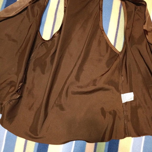 Gianni Rodini satin set brown skirt and blouse new