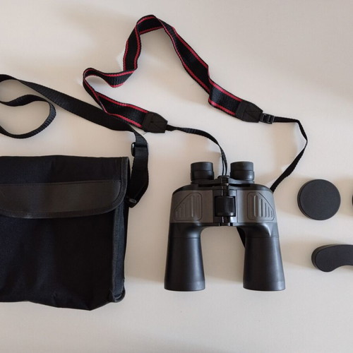 Alpex 10x50 binoculars with case and lens caps