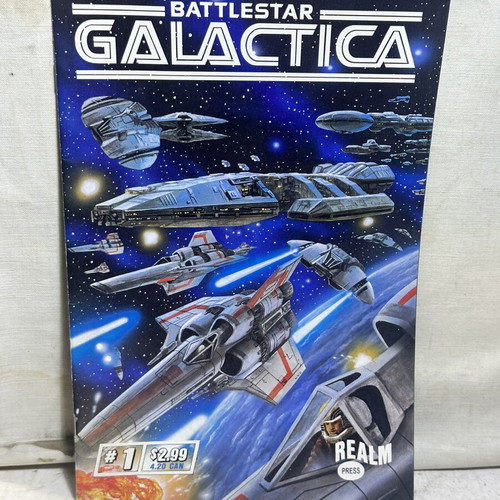 Battlestar Galactica #1 comic used, Realm Press English edition
