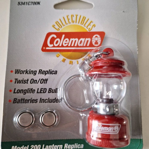 Coleman Lantern Model 200 keychain new, red