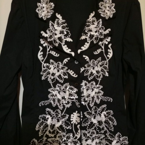 Naracamicie shirt No 2 black like new with beads