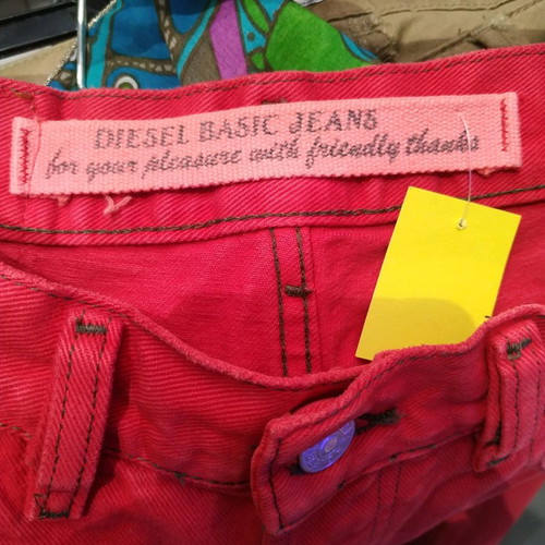 Vintage Diesel pants like new, red, size L