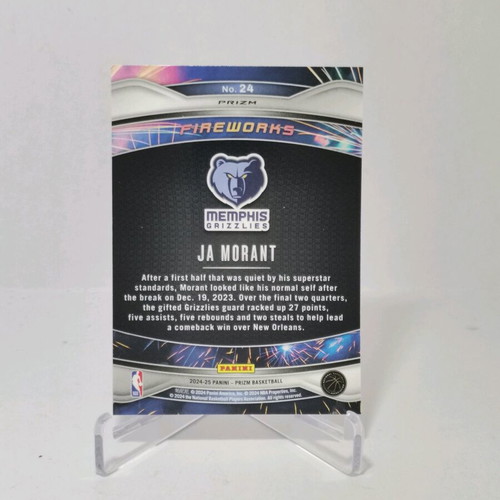 2024-25 Panini Prizm Ja Morant Prizm Disco card like new