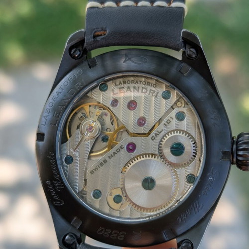 Leandri Laboratorio 48mm Flieger watch with Unitas movement, like new