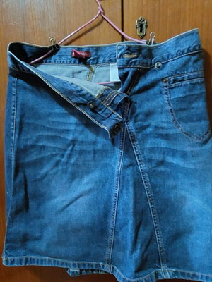 Τζιν φούστα H&M μεταχειρισμένη, μέγεθος M 38 10, μπλε