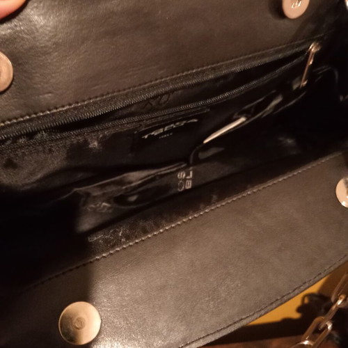 Tosca Blu handbag new, genuine leather, black and silver