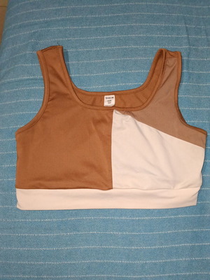 Shein bustiers like new, size 10-11 years, beige and brown