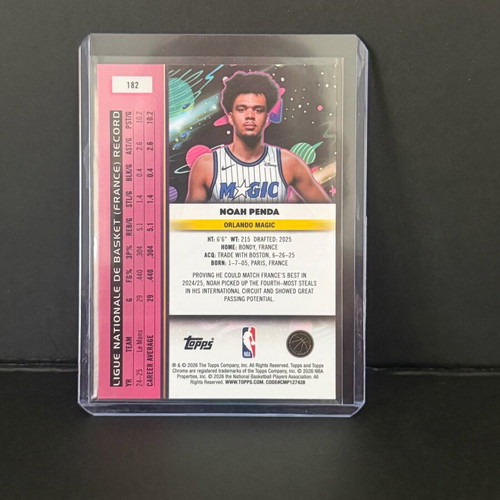 2025/26 Topps Cosmic Chrome Noah Penda RC new