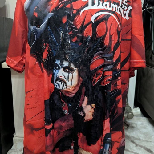 King Diamond T-shirt new, size Large, red