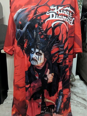 King Diamond T-shirt new, size Large, red
