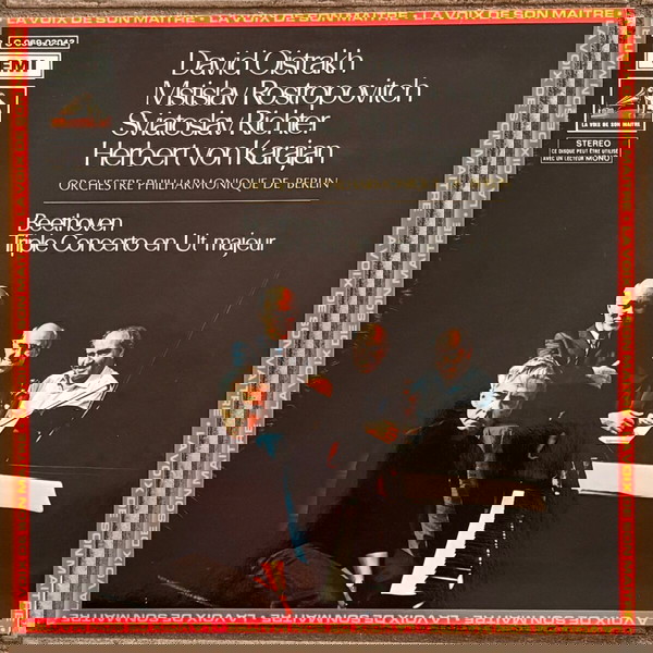 Triple Concerto En Ut Majeur /  Herbert von Karajan, Orchestre Philharmonique De Berlin LP