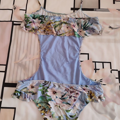 Calzedonia baby sea floral frilly tankini size 12