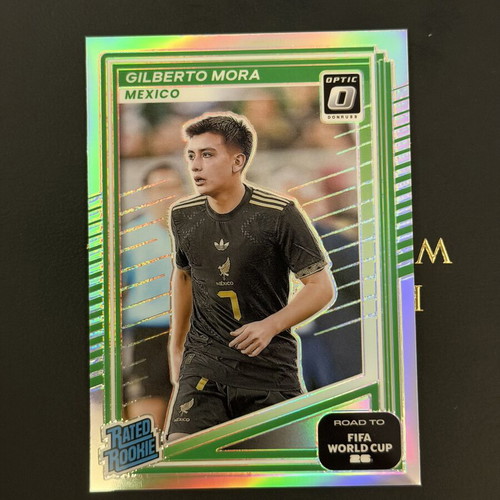 Panini Donruss World Cup Gilberto Mora Silver Prizm Optic Rookie card like new