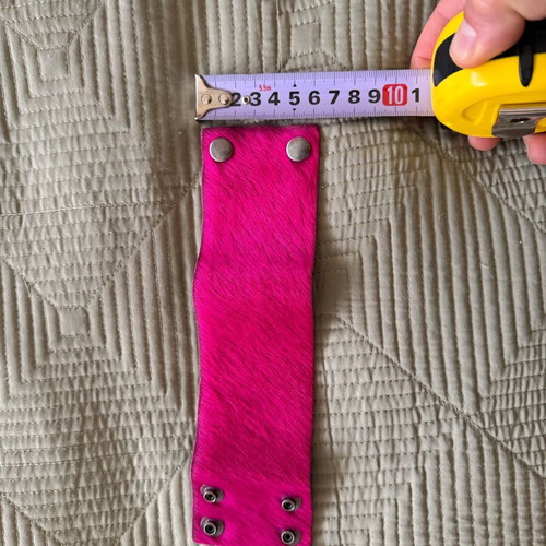 Replay women's bracelet 100% leather like new, fuchsia