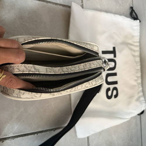 Tous small crossbody bag like new, black and white