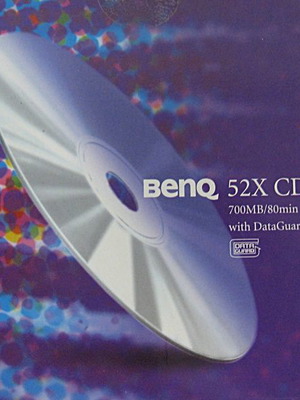 BENQ CD-R 80 ТЪНЪК КАЛЪФ 52X (10 БР.)