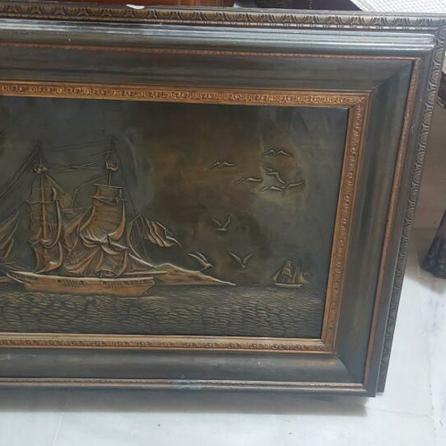 G. Keramydas copper artwork used with frame