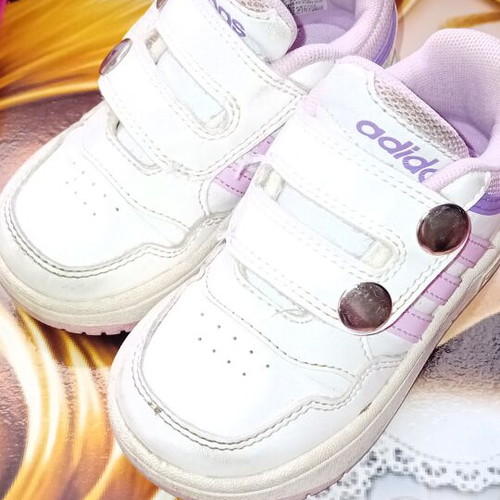 Adidas sneakers used with snaps