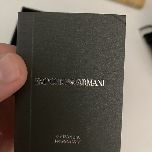 Emporio Armani wristwatch like new, black and silver, men's