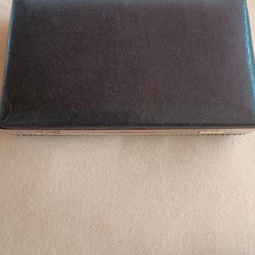 Verde clutch τσάντα καινούργιο, μαύρο με strass και σατέν