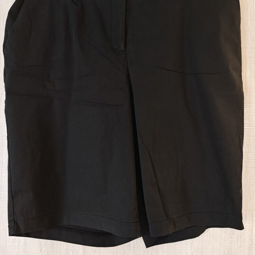 Parabita plus size caprine bermuda shorts, black