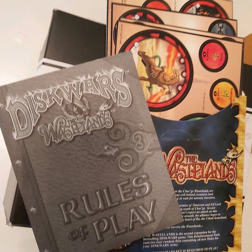 Diskwars The Wastelands Reinforcement Pack like new, board game 1999