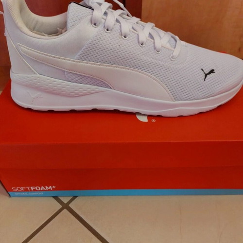 Puma Anzarun Lite athletic shoes new, size 47, white