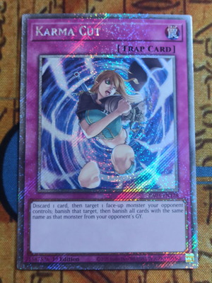 Karma Cut Platinum Secret Rare Trap κάρτα σαν καινούργιο