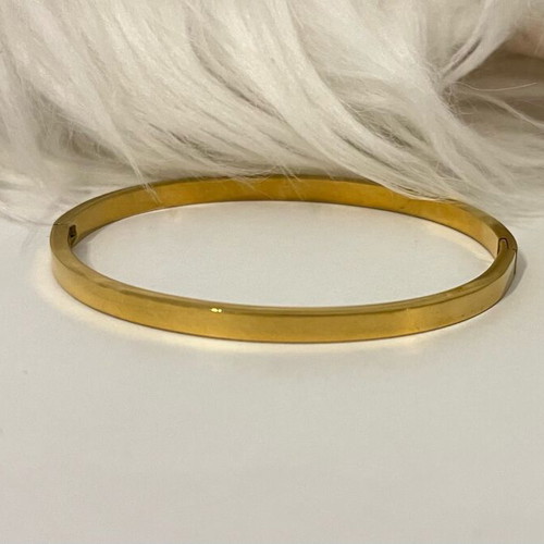 Simple handcuff bracelet new, gold color