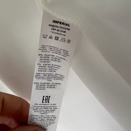 Imperial white blouse like new with wide sleeves and open neckline
