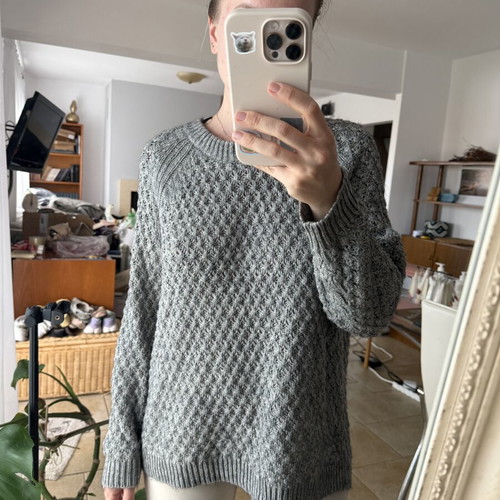 Πουλόβερ H&M γκρι oversize μέγεθος S-M σαν καινούργιο