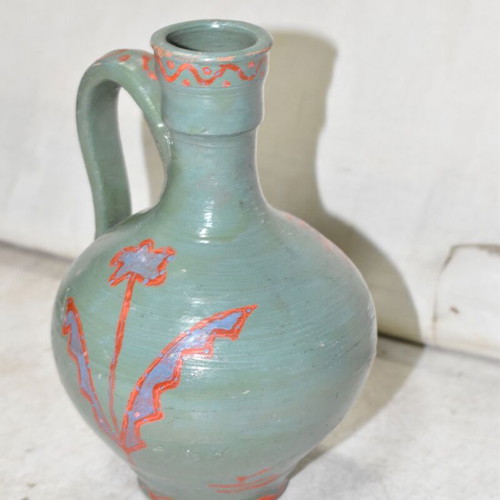 Handmade ceramic jug from Sifnos 1992 used