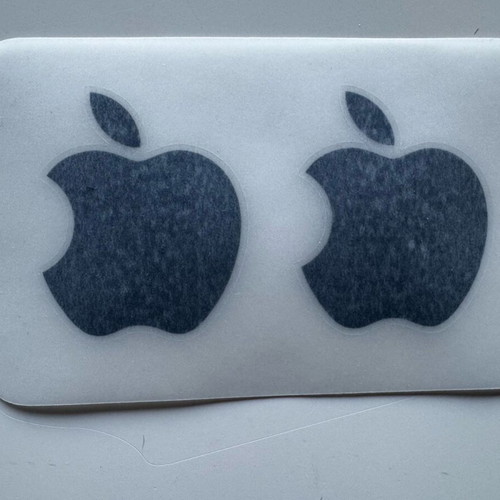 Apple stickers new, set of 2, black