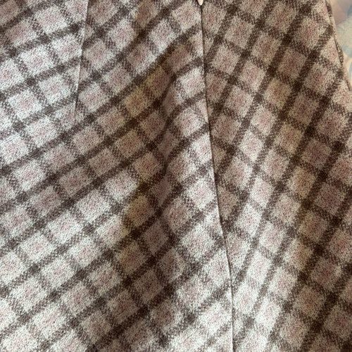 Checked skirt Elegance like new, pink-brown-beige shades, size S