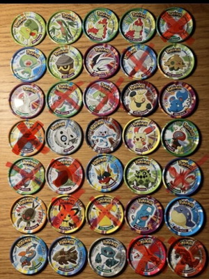 Pokemon Metal Tazos 2004, pack of 22