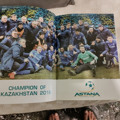 Official FC Astana-Olympiacos 3 November 2016 program used