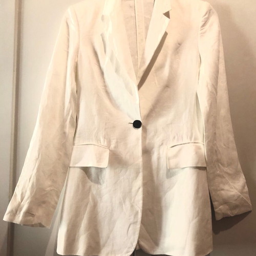 Massimo Dutti linen jacket white size XS like new