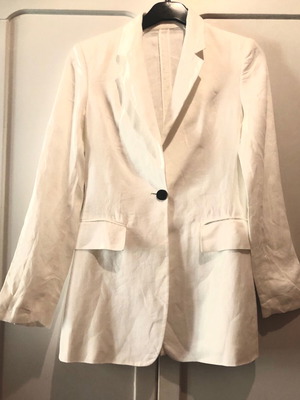 Massimo Dutti linen jacket white size XS like new