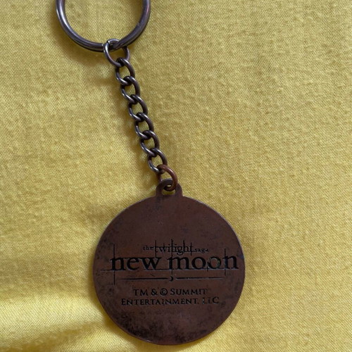 New Moon keychain used, black and brown