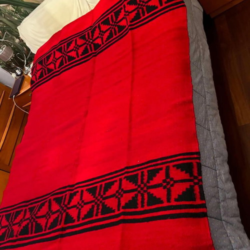 Wool Blankets like new, handwoven traditional 1950s Arkadia