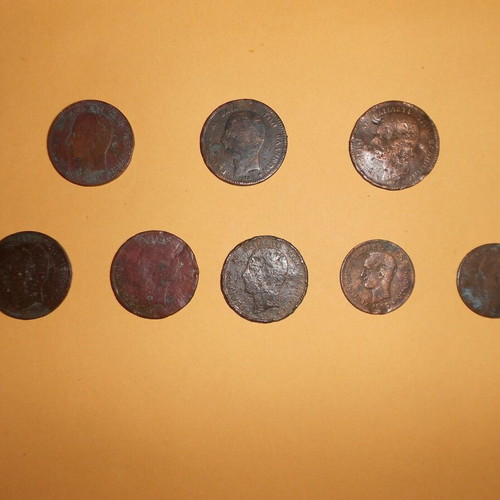 Georgios I Coins used, set of 18 pieces