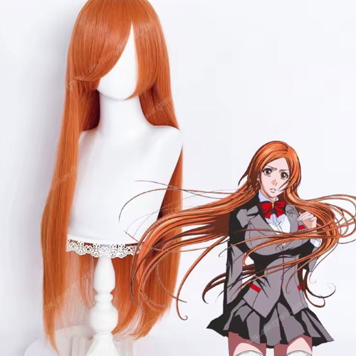 Orihime Inoue cosplay wig orange 80cm like new