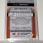 Georgios Printezis autograph card 2016-17 Upper Deck Euroleague Basketball like new