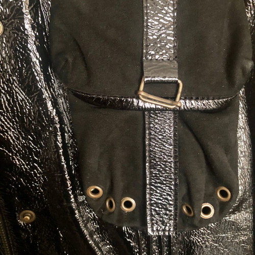 Unisex Guy Laroche leather jacket black, like new, size M