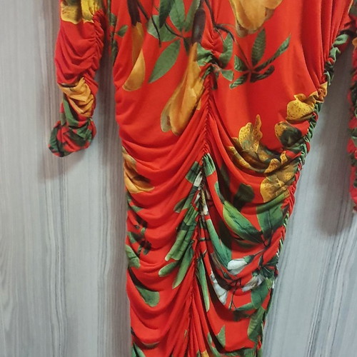 Zara dress used, red, size M