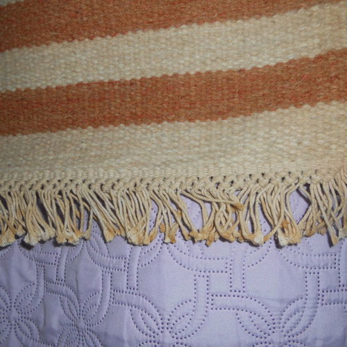 Woolen Dhurry woven rug used 2.20 x 1.60 m from India
