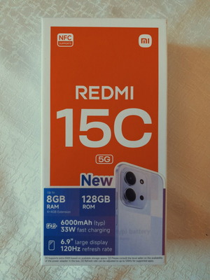 Xiaomi Redmi 15C 5G 128GB smartphone σαν καινούργιο με θήκη και τζαμάκι