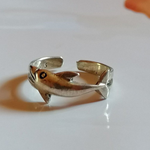 Silver 925 Dolphin Toe Ring new